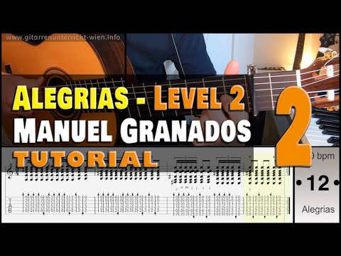 Alegrias Fragments (Manuel Granados) - Level 2, Nr. 3 - [Rasguedo Exercise]