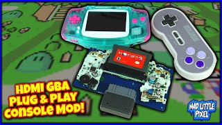 SUPER Simple & EASY HDMI Game Boy Advance Console Mod! Plug & Play No Soldering!