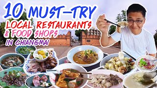 CHIANG MAI's 10 Must-Try LOCAL RESTAURANTS and FOOD SHOPS