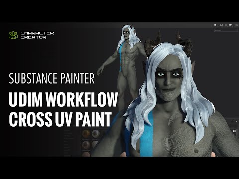 CC SkinGen MasterClass #2 - Workflow with Substance Painter, UDIM, Cross UV Paint