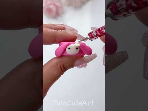DIY MyMelody ring 🩷 using homemade clay