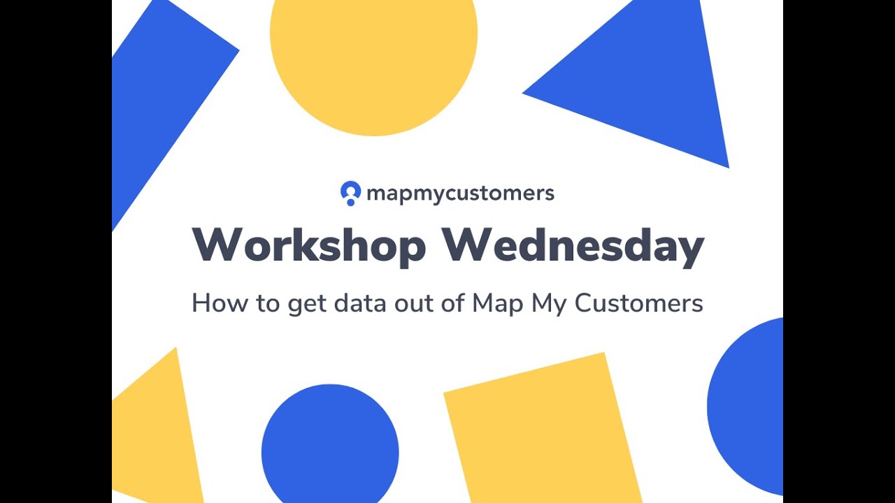 Workshop Wednesday: Exporting data