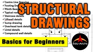 Structural Drawing - Basics for Beginners | A Guide to Structural Drawings for Homes,Flats |EduArchs