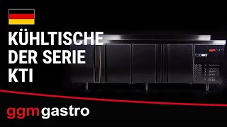 Table réfrigérée PREMIUM PLUS - 980 x 700 mm - avec 2 portes - avec dosseret
