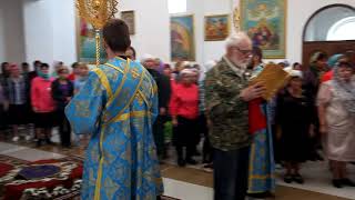 Епископ Лукиан провел службу в Храме Спаса Нерукотворного.