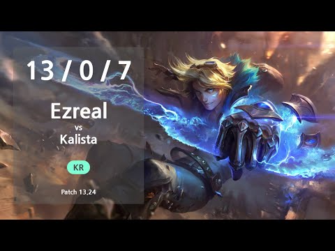 Ezreal ADC vs Kalista - KR Challenger Patch 13.24