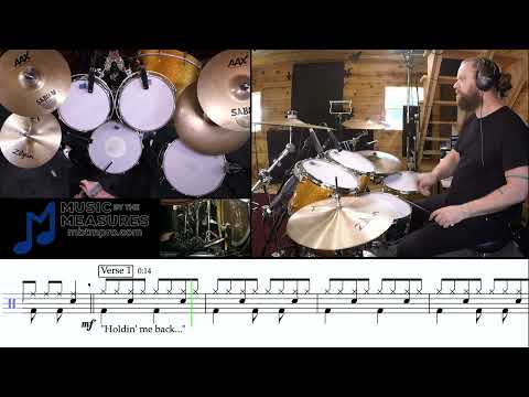 As It Was - Verse Break Down - Drum Tutorial - slow and medium tempos