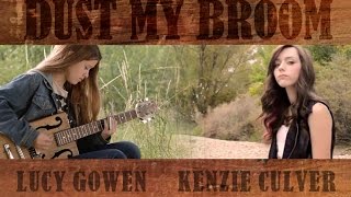 11 yr old guitarist Lucy Gowen Dust My Broom slide guitar cover with Kenzie Culver