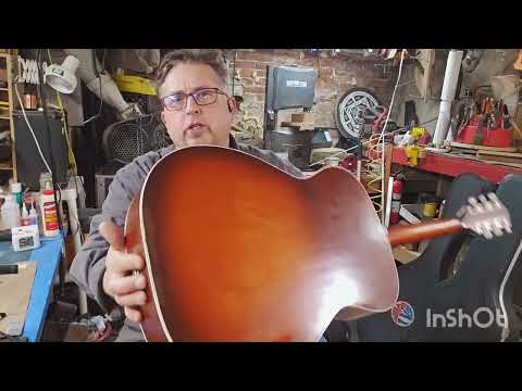 Harmony Barclay 1143 1970 - X-Brace, Neck Rest, Journey Piezo Pickup image 26