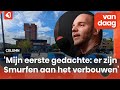 Bart ziet blauwe afvalcontainers op het Van Heekplein | Column Bart Peeters Weem