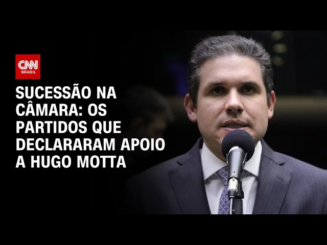 Sucessão na Câmara: Os partidos que declararam apoio a Hugo Motta | CNN 360º