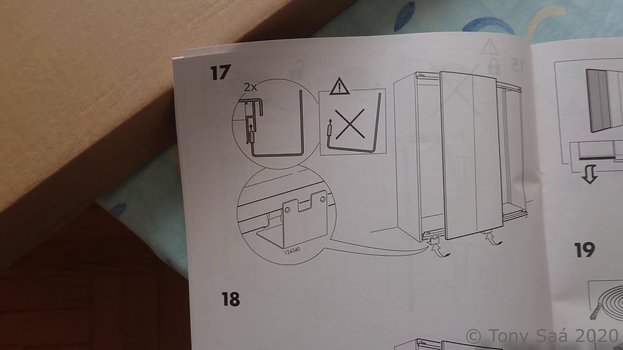Montaje paso a paso de puertas correderas Hasvik para armario IKEA PAX