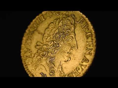 Münze, Frankreich, Louis XIV, 1/2 Louis d'or à l'écu, 1/2 Louis d'or, 1691/0