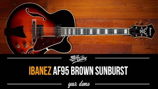 Video thumbnail for Ibanez AF95 Brown Sunburst - Gear Demo by Max Guitar Store
