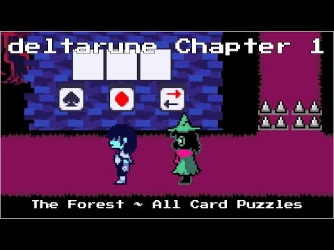 deltarune Chapter 1 "Forest ~ All Card Puzzles"