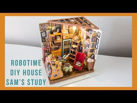 ROBOTIME DIY HOUSE Sam's Study | Timelapse
