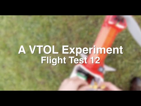 Tailsitter test flight 12 - VTOL Take-off, forward flight & belly flop landing
