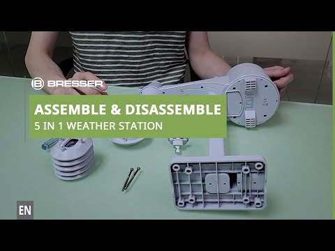 How to: Assemble & Disassemble a 5-in-1 weather station - BRESSER Weather Stations