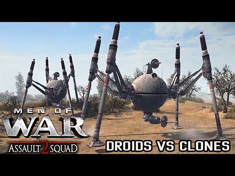 STAR WARS: GALAXY AT WAR MOD - CIS Droid Army vs Clones of the Republic - Men of War Assault Squad 2