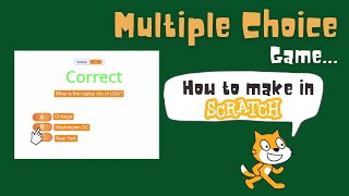 Scratch Multiple Choice Game (No multiple Costumes or Backdrops) | Lists in Scratch