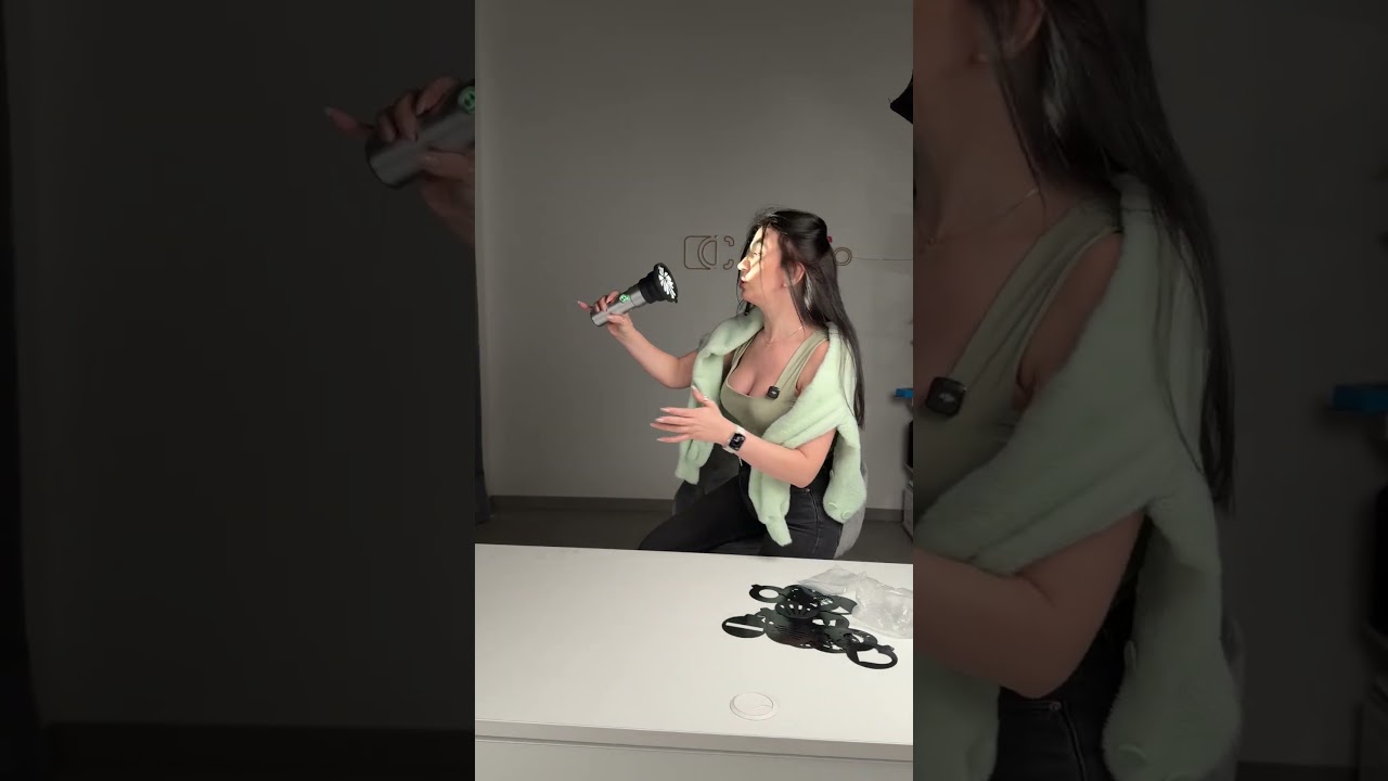 Фотоліхтар на акумуляторі з трафаретами для креативного фону фото та відео