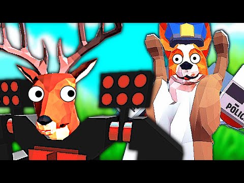 Unlocking the SECRET MECH BOSS to DESTROY The World in DEEEER Simulator (Deer Sim New Update)