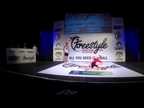 Charly(Argentina) vs Erlend(Norway) top 8 - Freestyle Football World Tour 2016