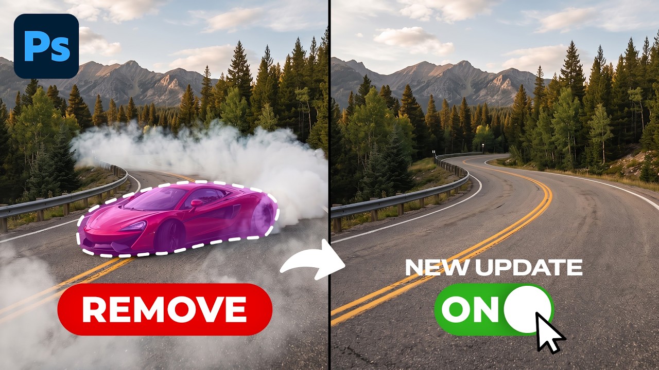 Photoshop’s NEW AI Remove Tool Is INSANE! 🔥 Remove Related Elements