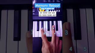 Memory Reboot - Narvent (Easy Piano Tutorial) #viral #shorts