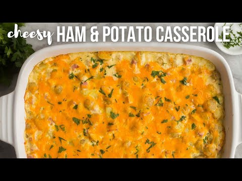 CHEESY Ham and Potato Casserole (make ahead) | The Recipe Rebel