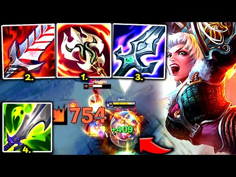 RIVEN TOP BUT I 1V5 WITH 200% LIFESTEAL (1 ATTACK = FULL HEALTH) - 2025 Riven TOP Gameplay Guide