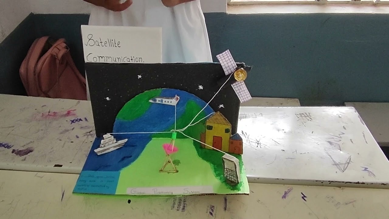 Satellite communication model | science exhibition