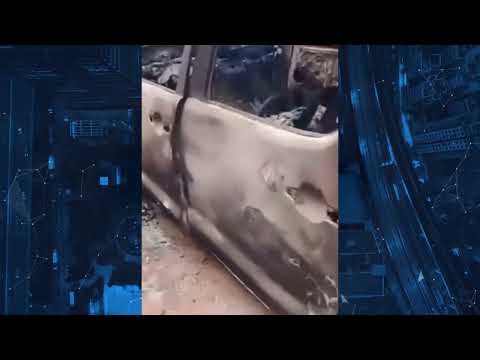 Carro pega fogo na ladeira de Maraja do Sena-MA