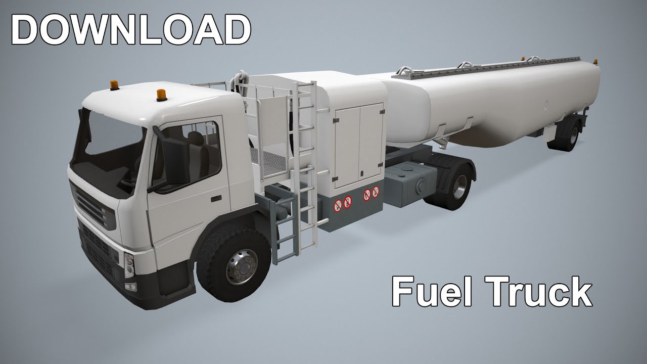 Fuel Truck --342-- 3D Model