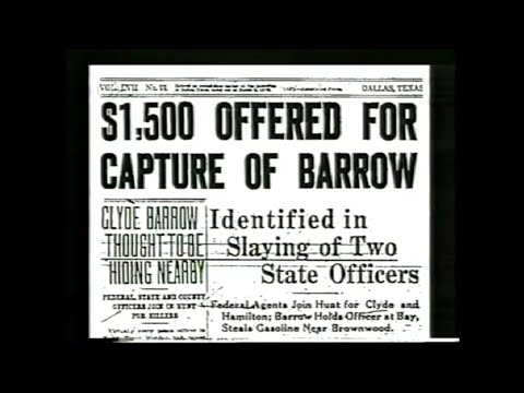 Bonnie And Clyde Death Scene, Funeral And Gravesite 1934