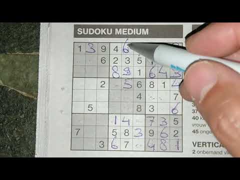 A regular Medium Sudoku puzzle to try (with a PDF file) 06-13-2019