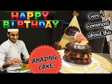 Donuts Cake | Amazing Birthday Cake | Happy birthday Status| Happy birthday Tahir | Friend Birthday.