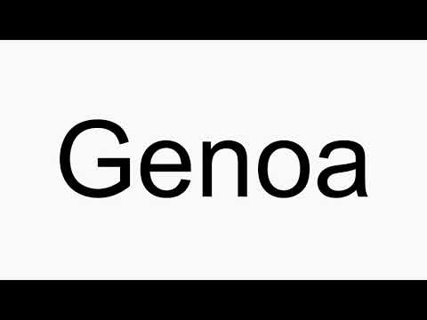 How to pronounce Genoa