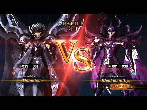 Thanatos (Surplice) vs Rhadamanthys (Wyvern Surplice) - Saint Seiya: Soldiers' Soul