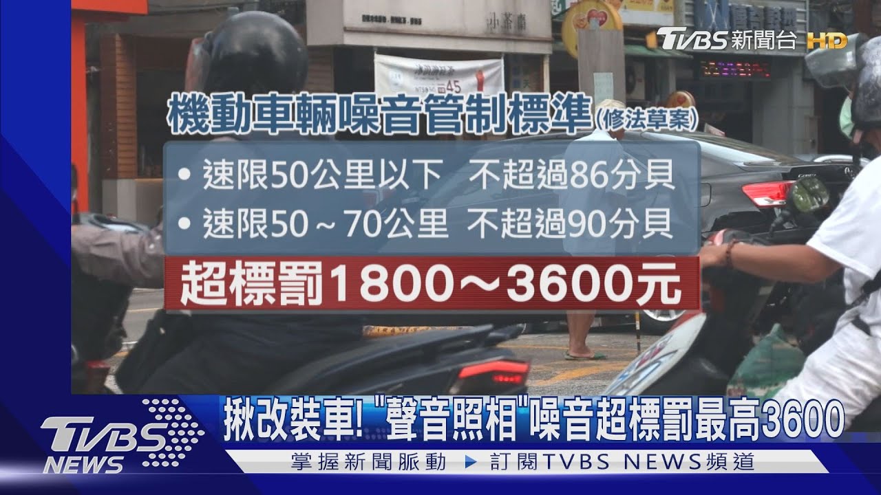揪改裝車!「聲音照相」 噪音超標罰最高3600