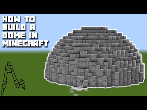 How to Build a Dome of ANY SIZE in Minecraft!!! [Tutorial]