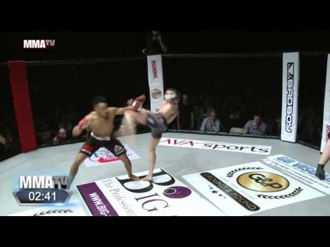 BCMMA 18  Joe Harding brutally knocked out while showboating