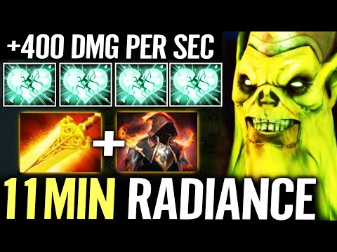 🔥 Necrophos 11min Radiance WTF 400 DPS MID — 100% Fastest Farm Cloak of Flames Meta Dota 2 Pro