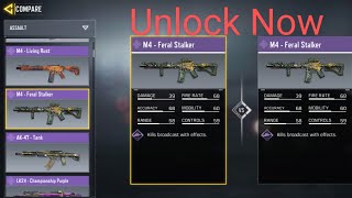 How to UNLOCK/GET M4 - Feral Stalker in COD Mobile | M4 - Feral Stalker Legendary with Kill effects
