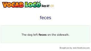 Video thumbnail for feces