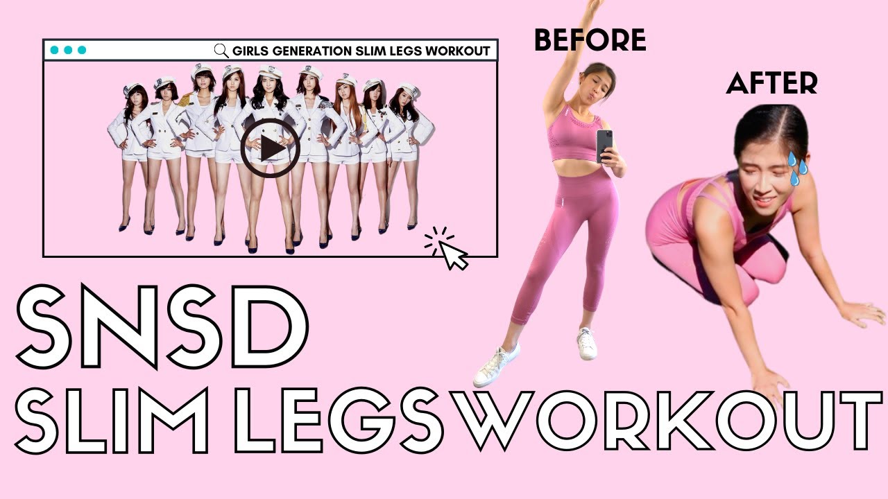 SNSD (소녀시대) SLIM LEGS WORKOUT// I Tried Girls Generation's 6 min LEG & THIGH FAT BURNING Workout! thumnail