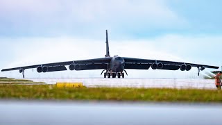 B-52 Stratofortress Arrival and Take Off from Guam U.S. Air Force