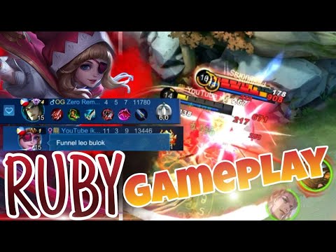 Ruby Gameplay | Solo Rank Ruby offlane MVP | Funnel Leo Cried | Mobile Legend