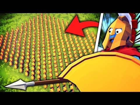 Can 300 spartans beat THIS HUGE ARMY?? TABS Totally Accurate Battle Simulator