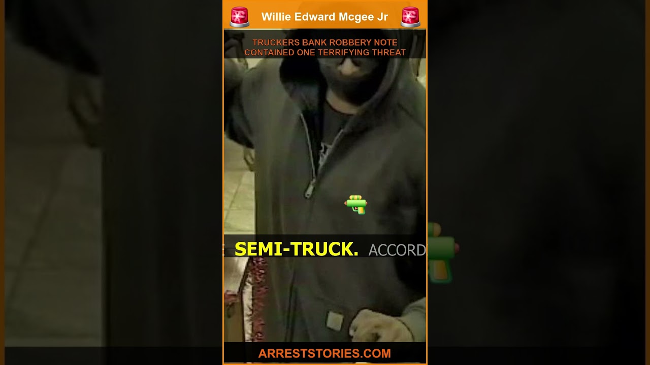 TRUCKERS BANK ROBBERY NOTE CONTAINED ONE TERRIFYING THREAT